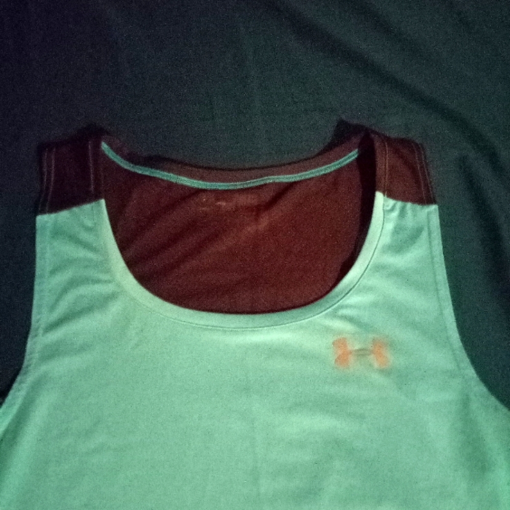 Under Armour teal tank top unisex Medium